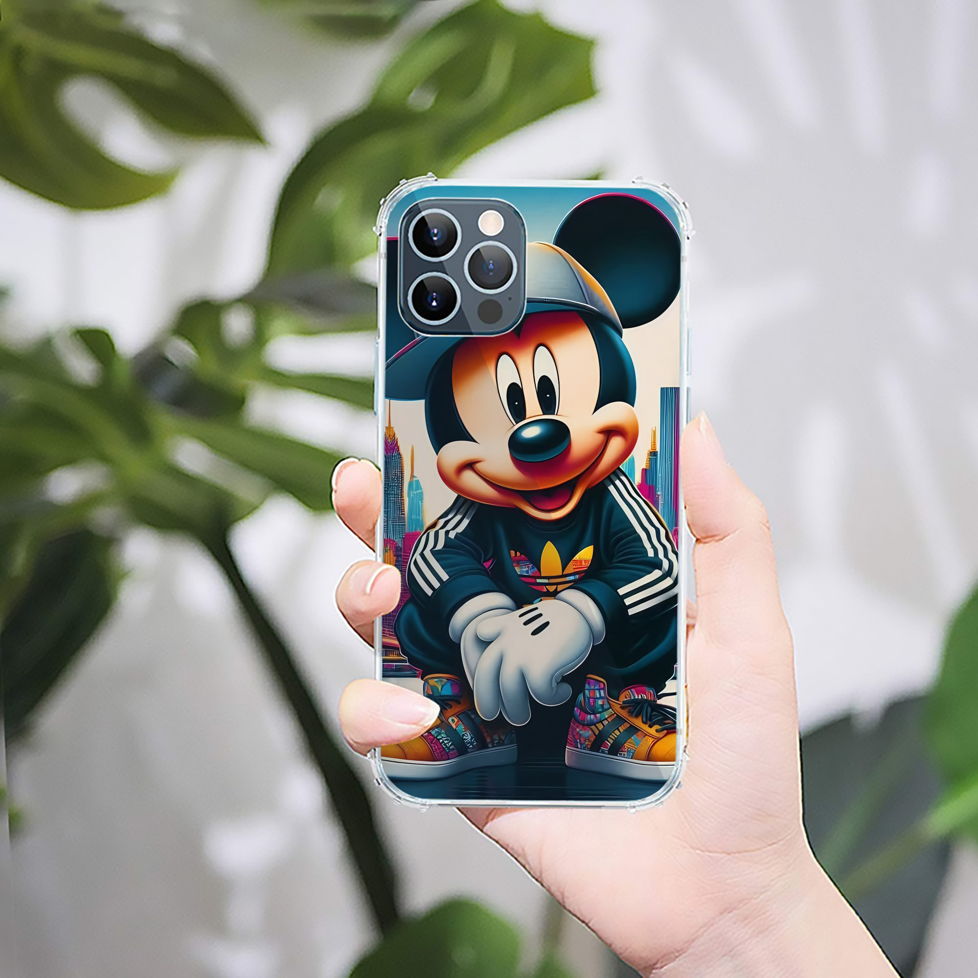 ミッキーマウス Mickey Mouse 【iPhone 12シリーズ対応】透明スマホケース（クリアソフトケース）
